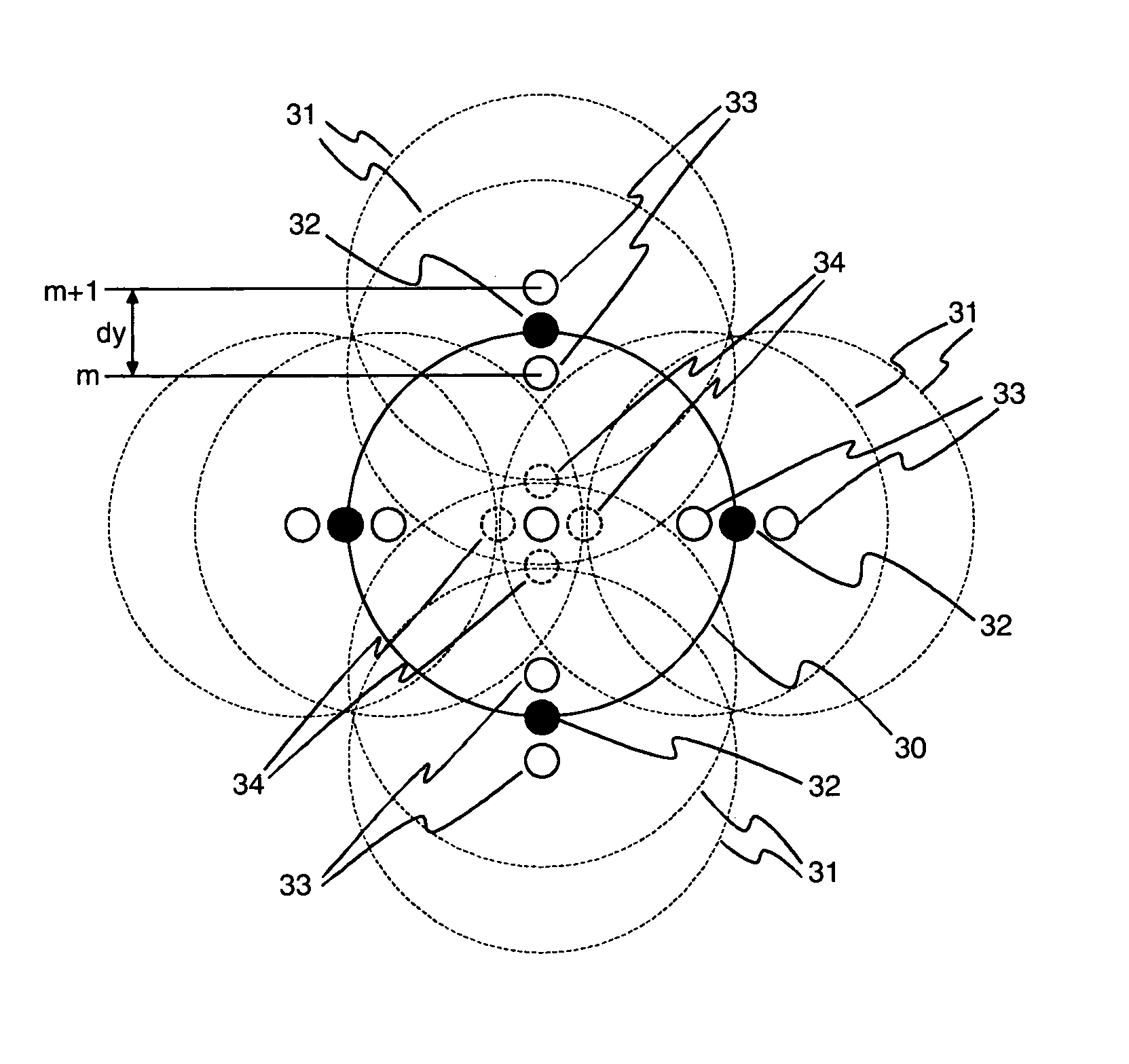 Common aperture holographic storage system with reduced noise