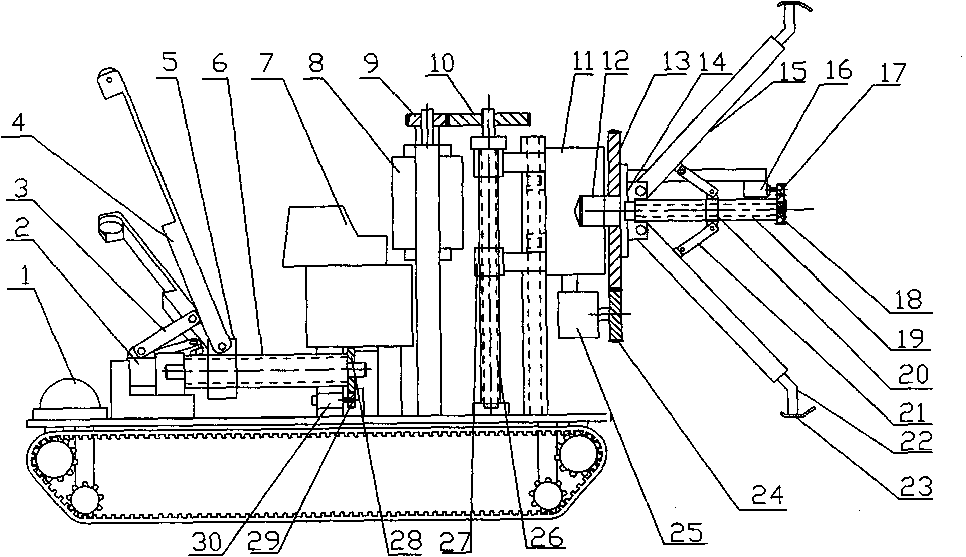 Robot for cleaning and detecting pipes