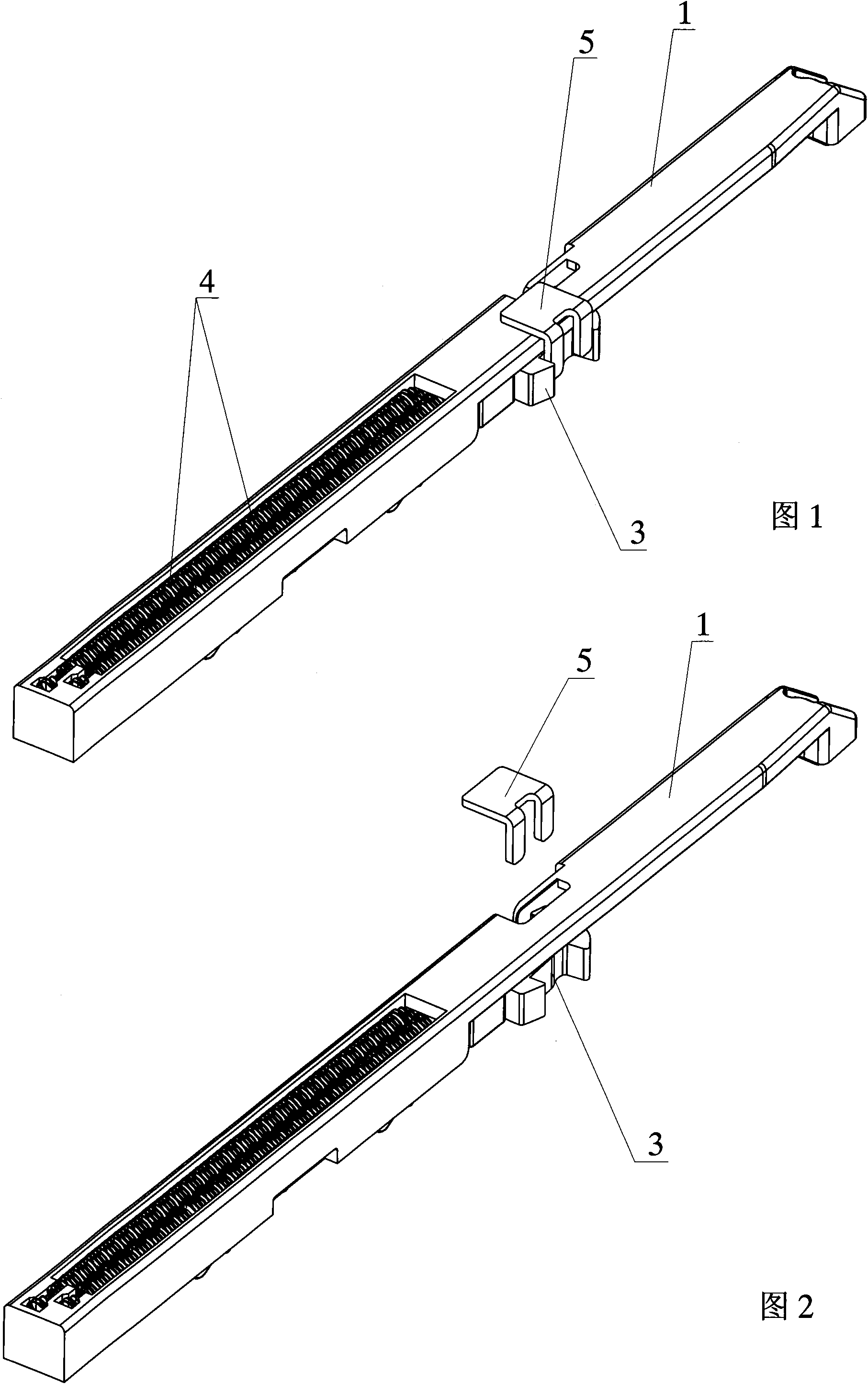 Guide rail return traction device