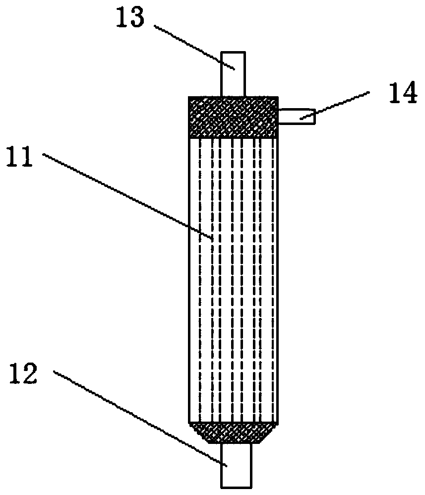 Solar water desalination system based on carbon composite material hollow fiber membrane, and method thereof