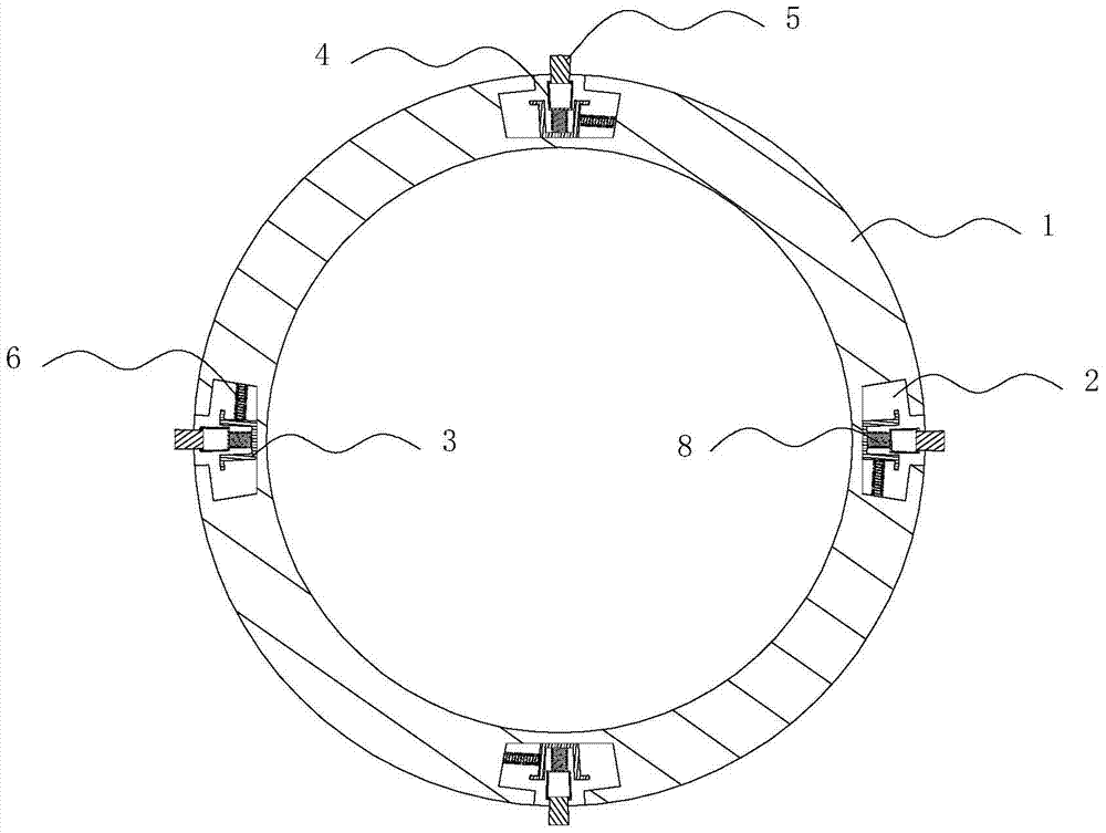 A telescopic blade assembly and brake drum