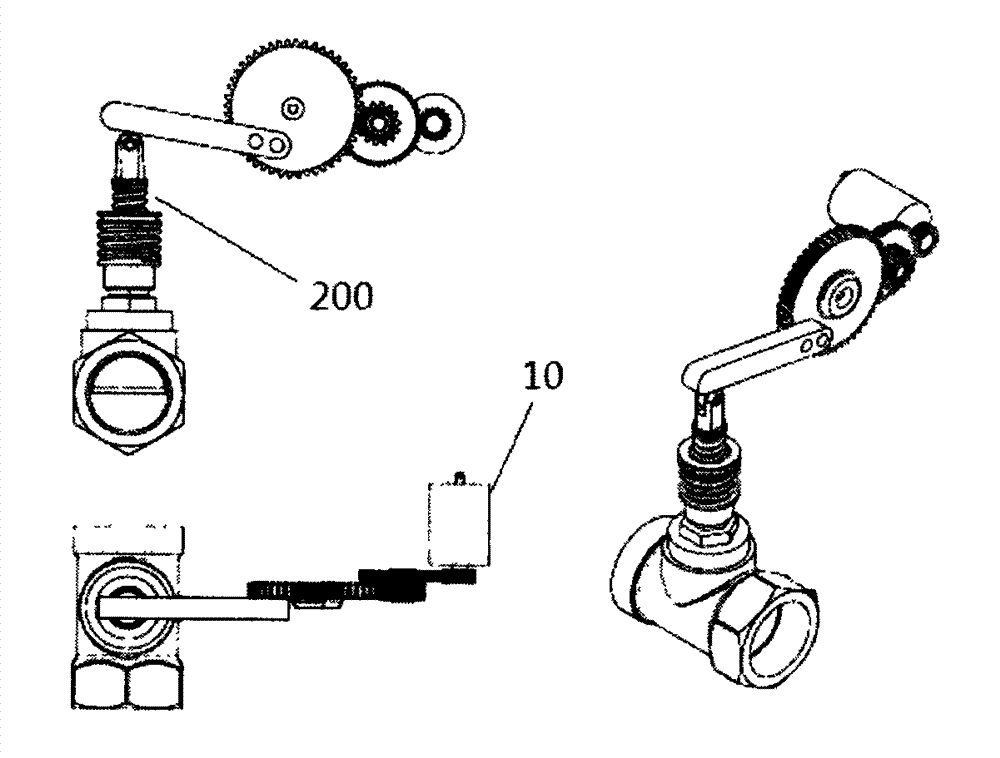 Automatic electric unblocking valve