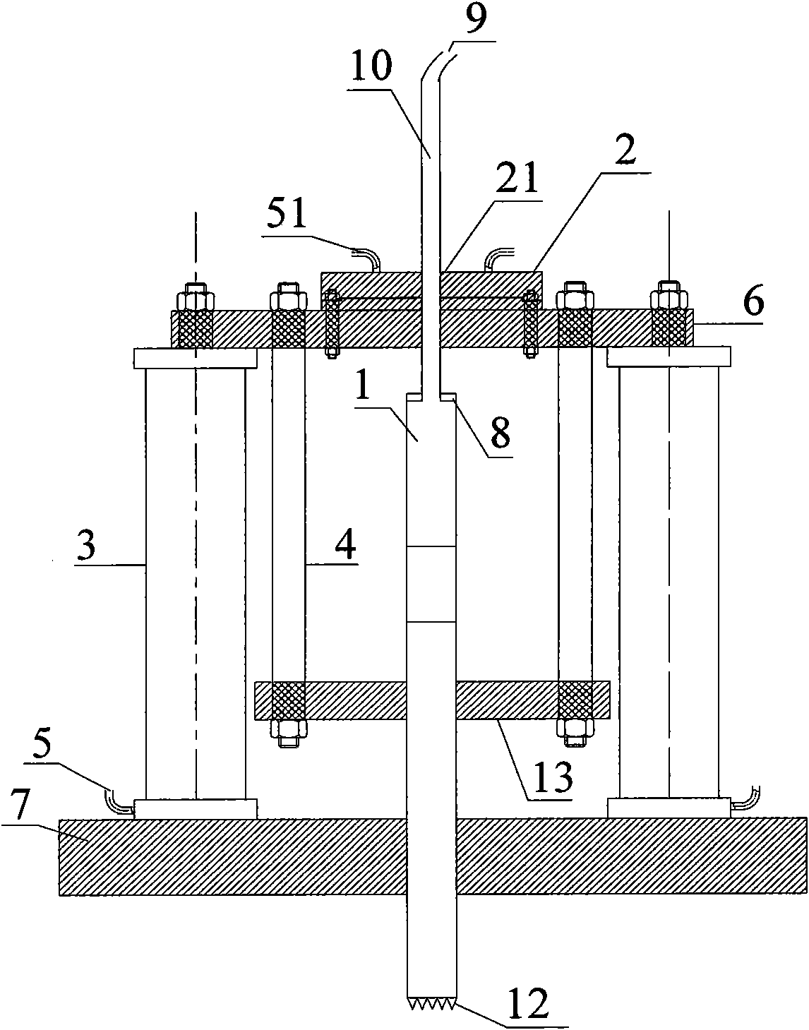 Cone penetration device and cone penetration testing method