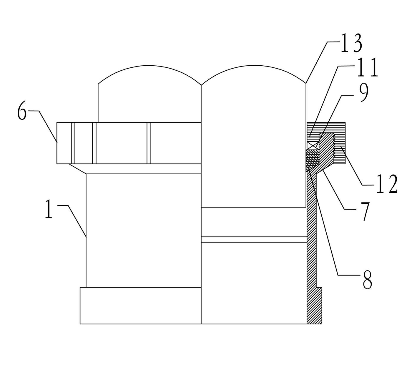 Plugging device for indoor water discharge pipe water filling test