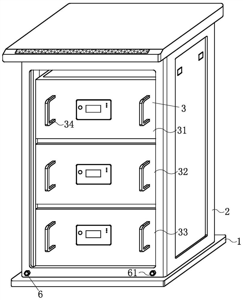 Lithium iron phosphate energy storage battery cabinet for solar energy-saving system