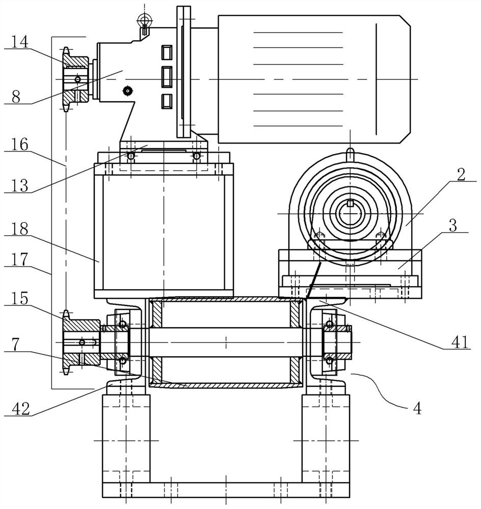 Overturning and conveying device of open mill