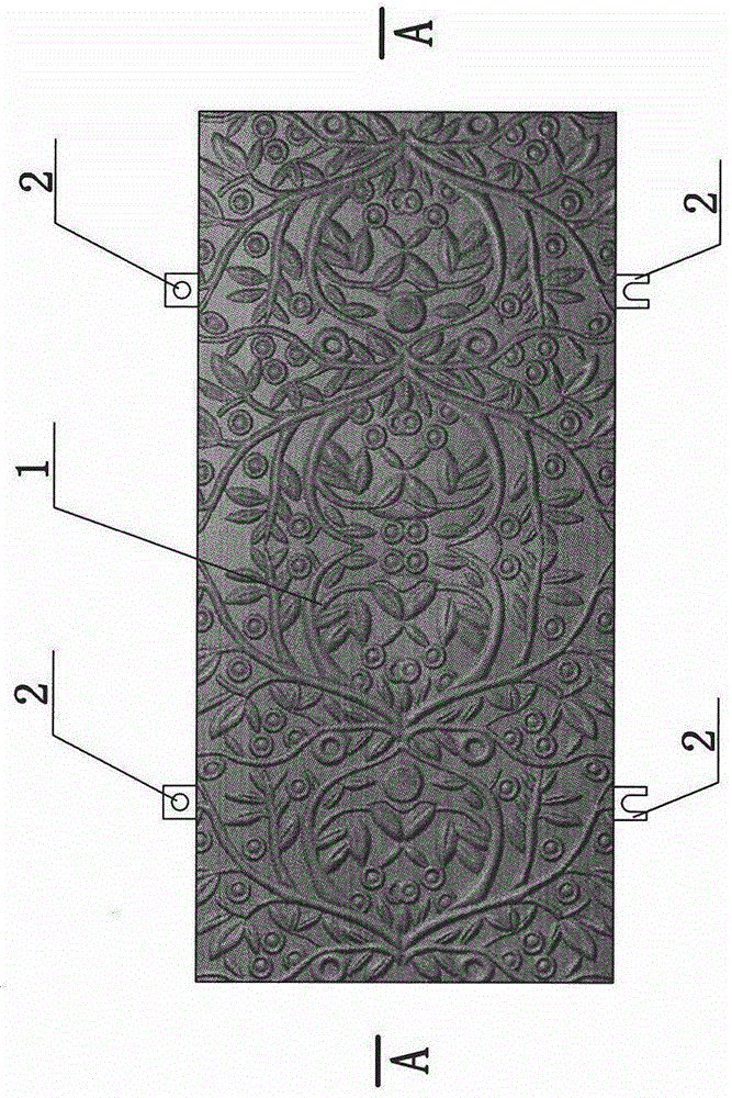Forming method of cement decorative board with pre-embedded pendants