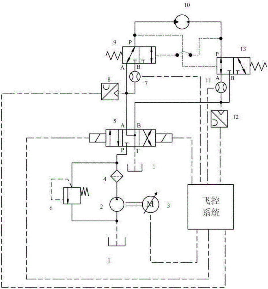 Hydraulic steering booster device for UAV steering gear