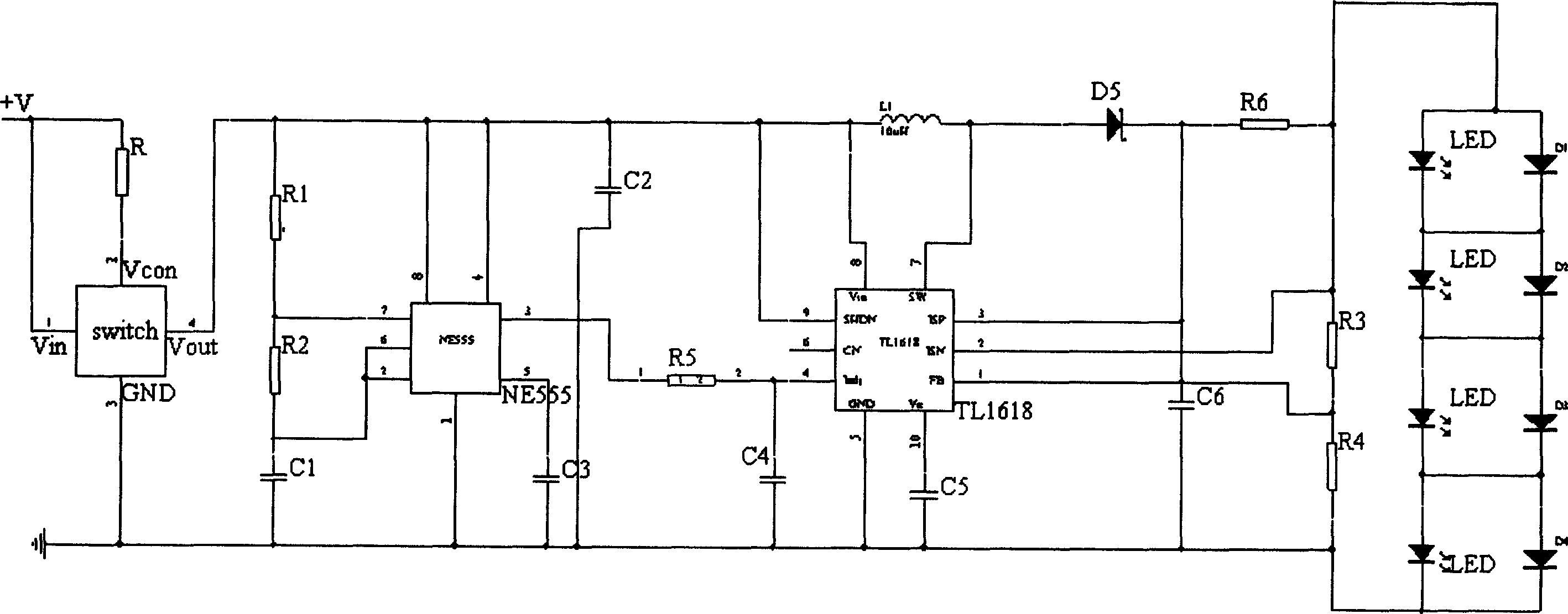 Luminous diode light source