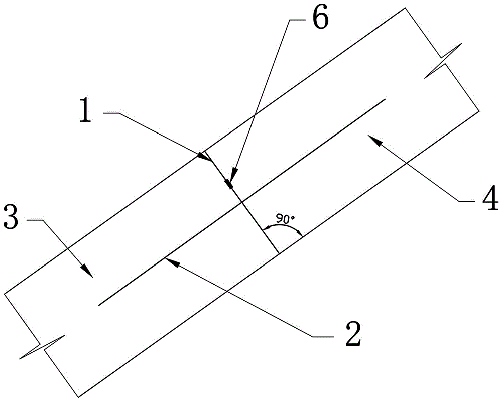 Horizontal construction joint of rockfill dam face and construction method of horizontal construction joint