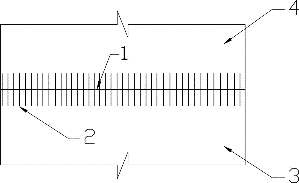 Horizontal construction joint of rockfill dam face and construction method of horizontal construction joint