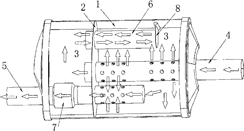 Silencer for automobile