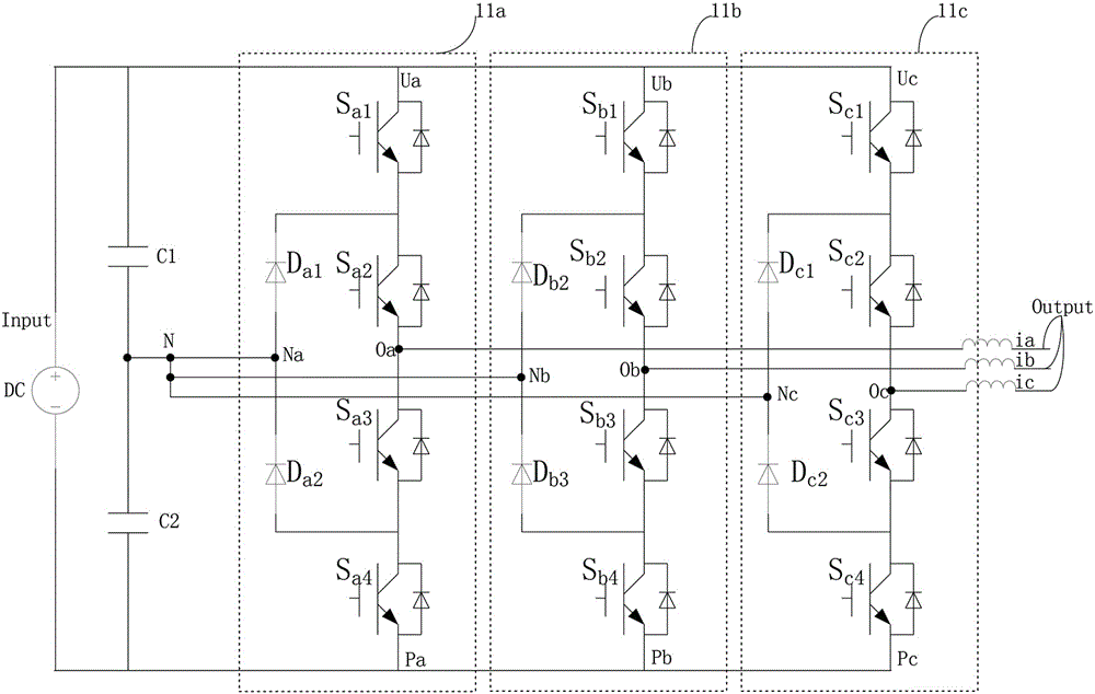 Three-level inverter