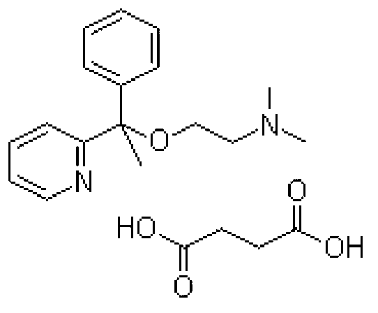 Application of doxylamine succinate in preparing drug for treating or preventing influenza virus