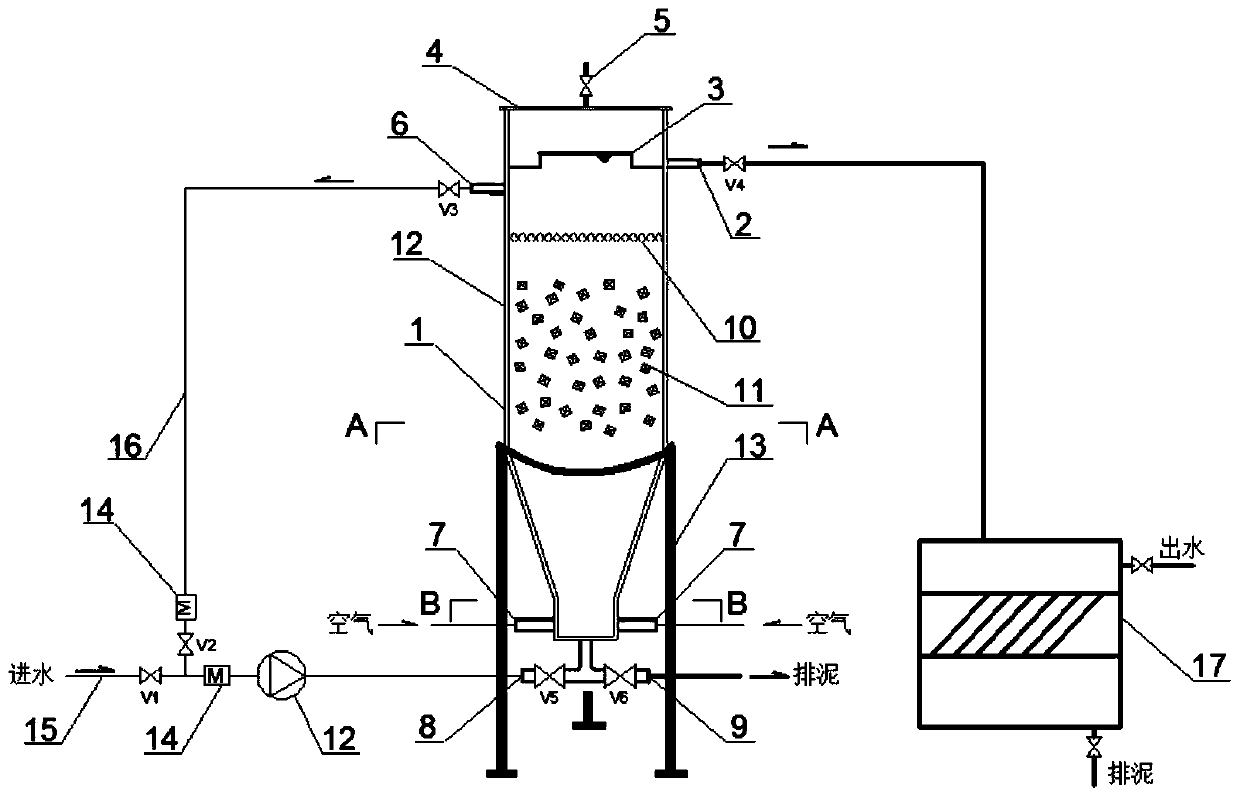 A kind of aerobic biological fluidized bed reactor and its technology