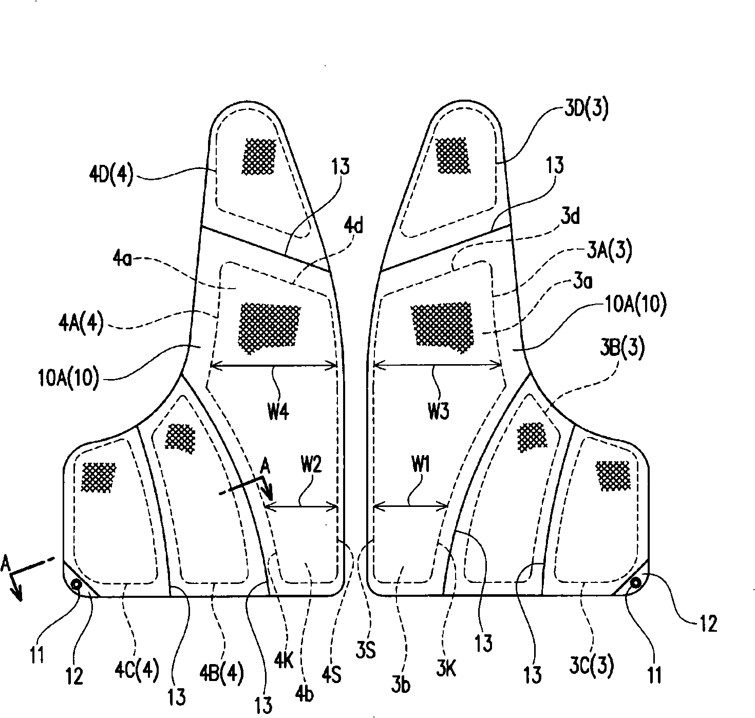 Upper garment for fishing with buoyancy material