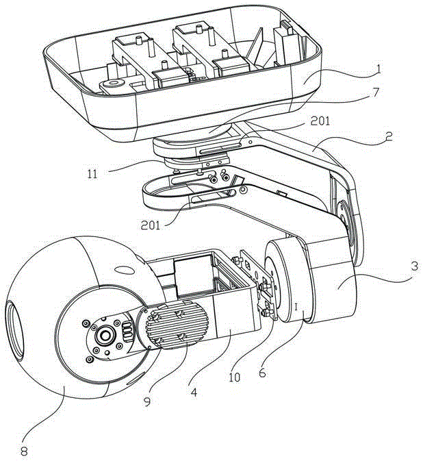 Holder device of unmanned airplane