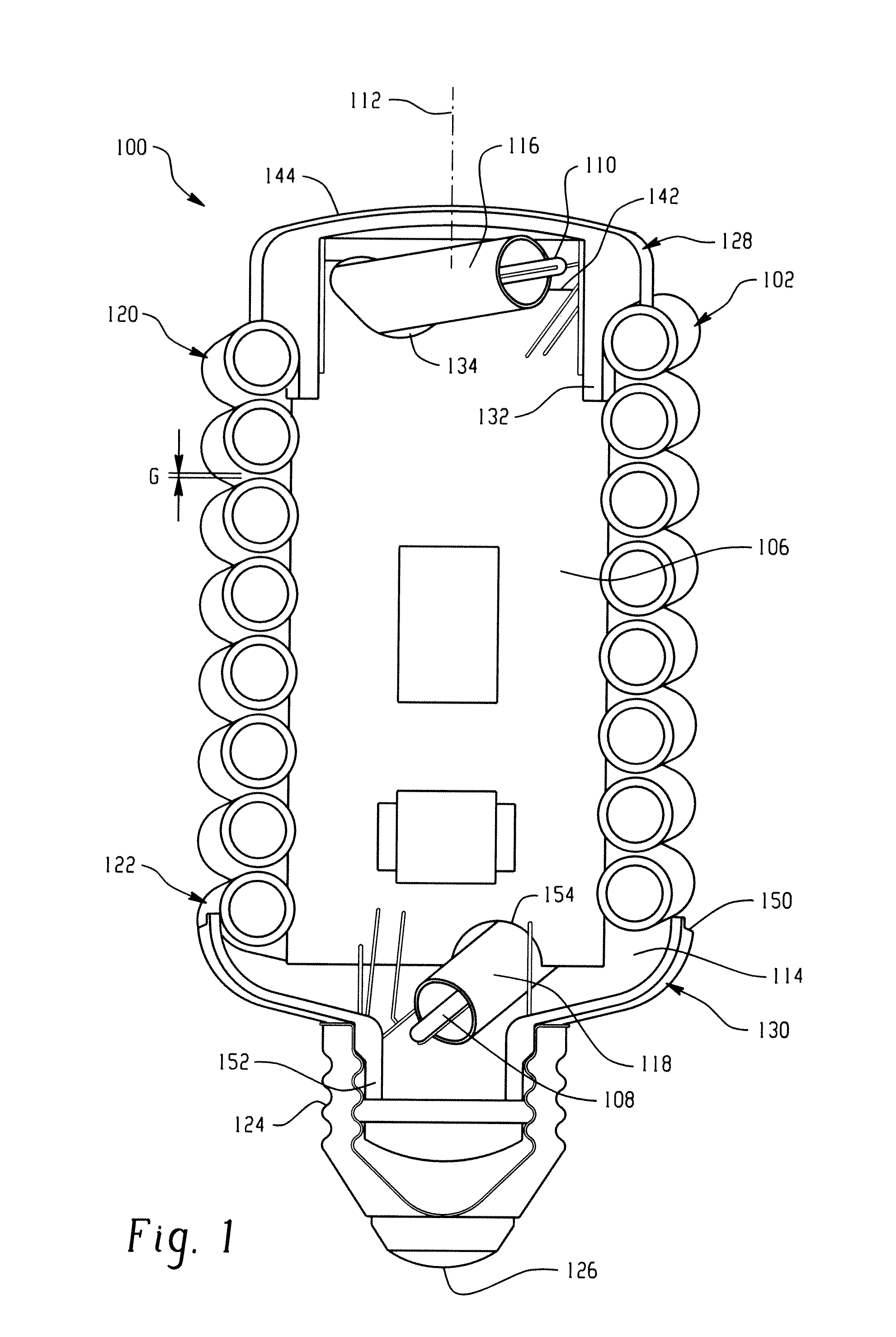 Compact fluorescent lamp with improved performance and size