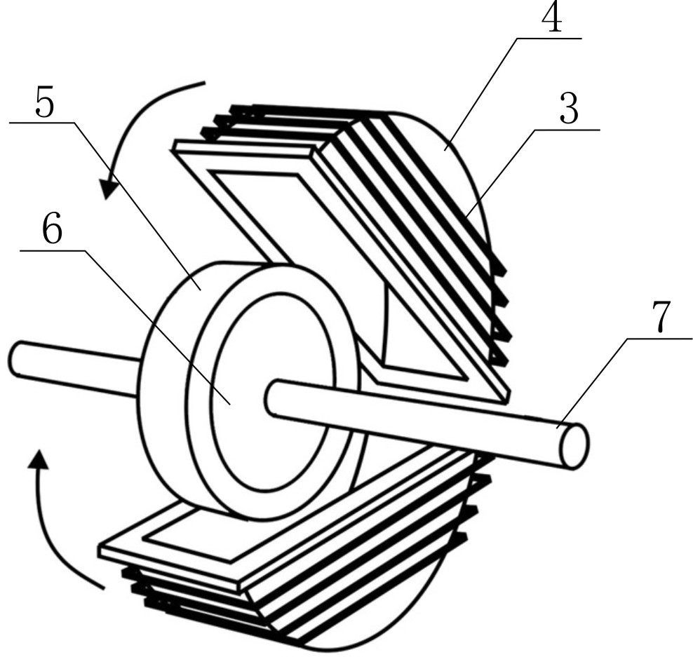 Slotless permanent magnet brushless motor structure