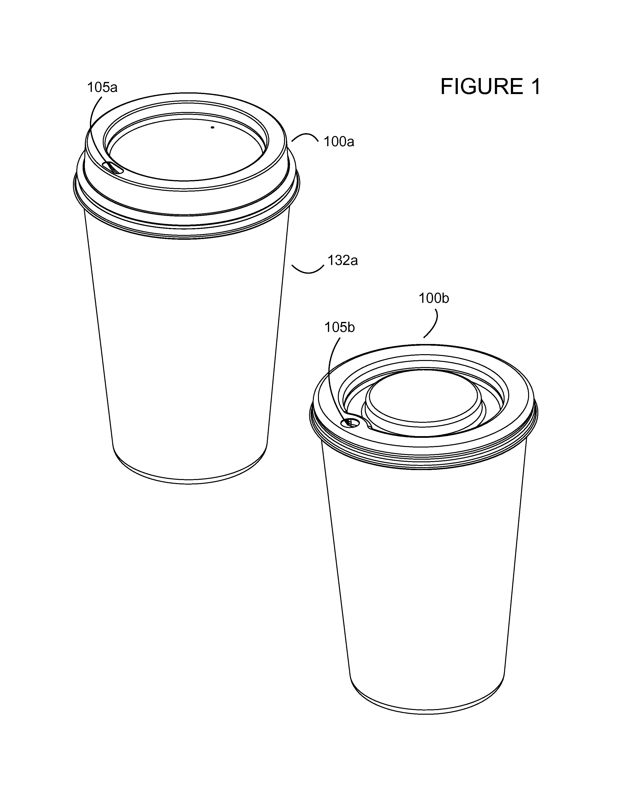 Two-part recyclable cup