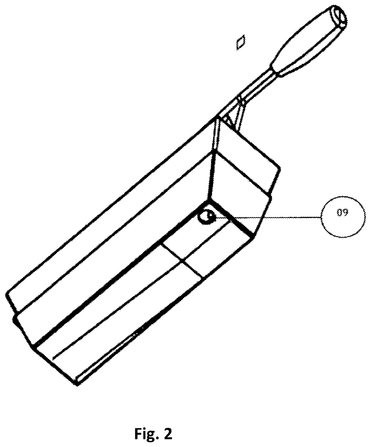 Hand-held apparatus for extracting contents of sachet/pouch
