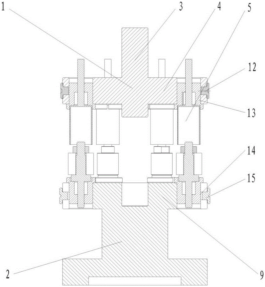 Nested cutting machining device for boron carbide material workpiece