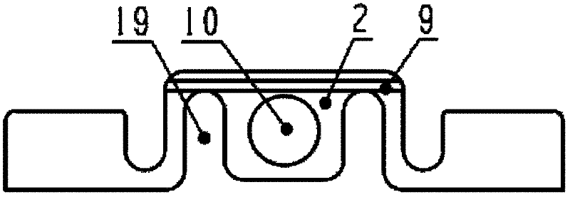 Fastening device for casing of linear encoder