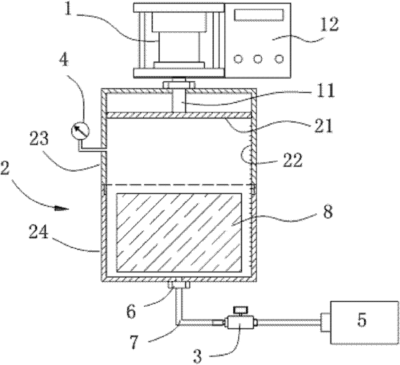 Test method for porosity of asphalt mixture, and apparatus thereof