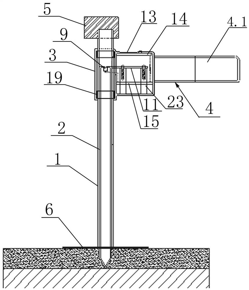 A device for measuring the virtual paving thickness of asphalt mixture and its application method