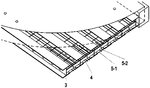 Prefabricated assembled FRP-profile steel-concrete combined bridge deck slab and construction method thereof