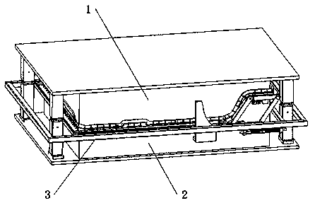Deformable nail frame for carpet forming die
