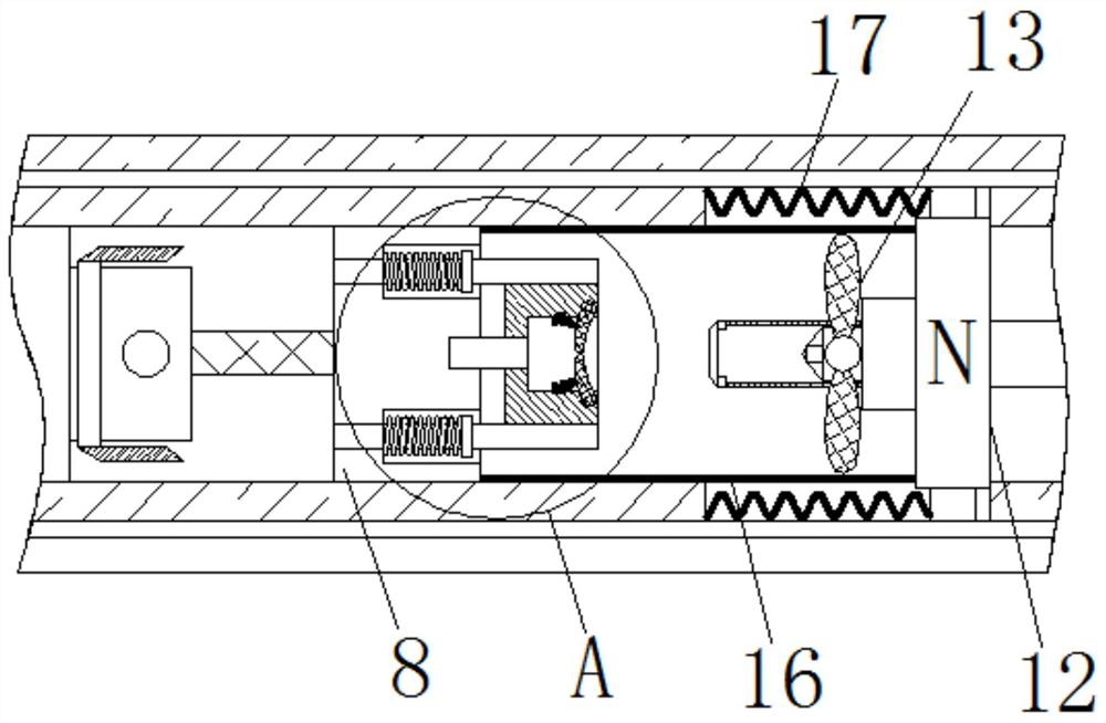 Air replacement method purification device based on magnetic principle action