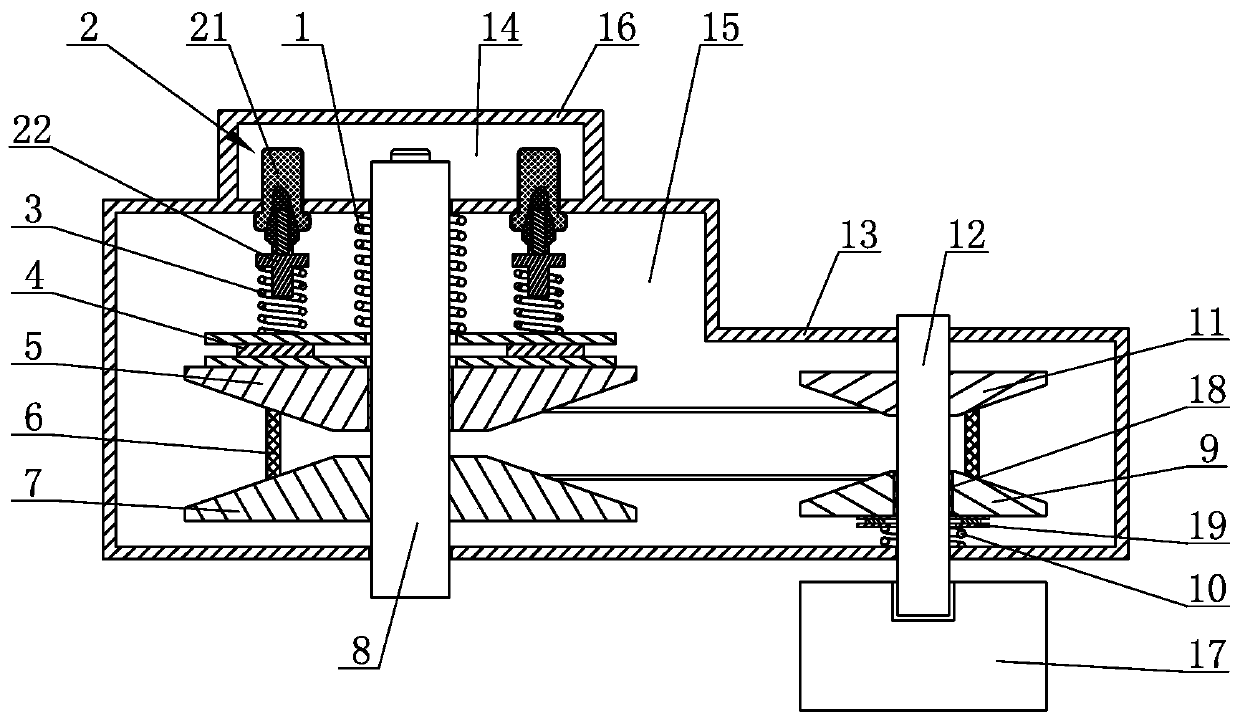 Water pump speed regulating mechanism capable of achieving temperature control over flow
