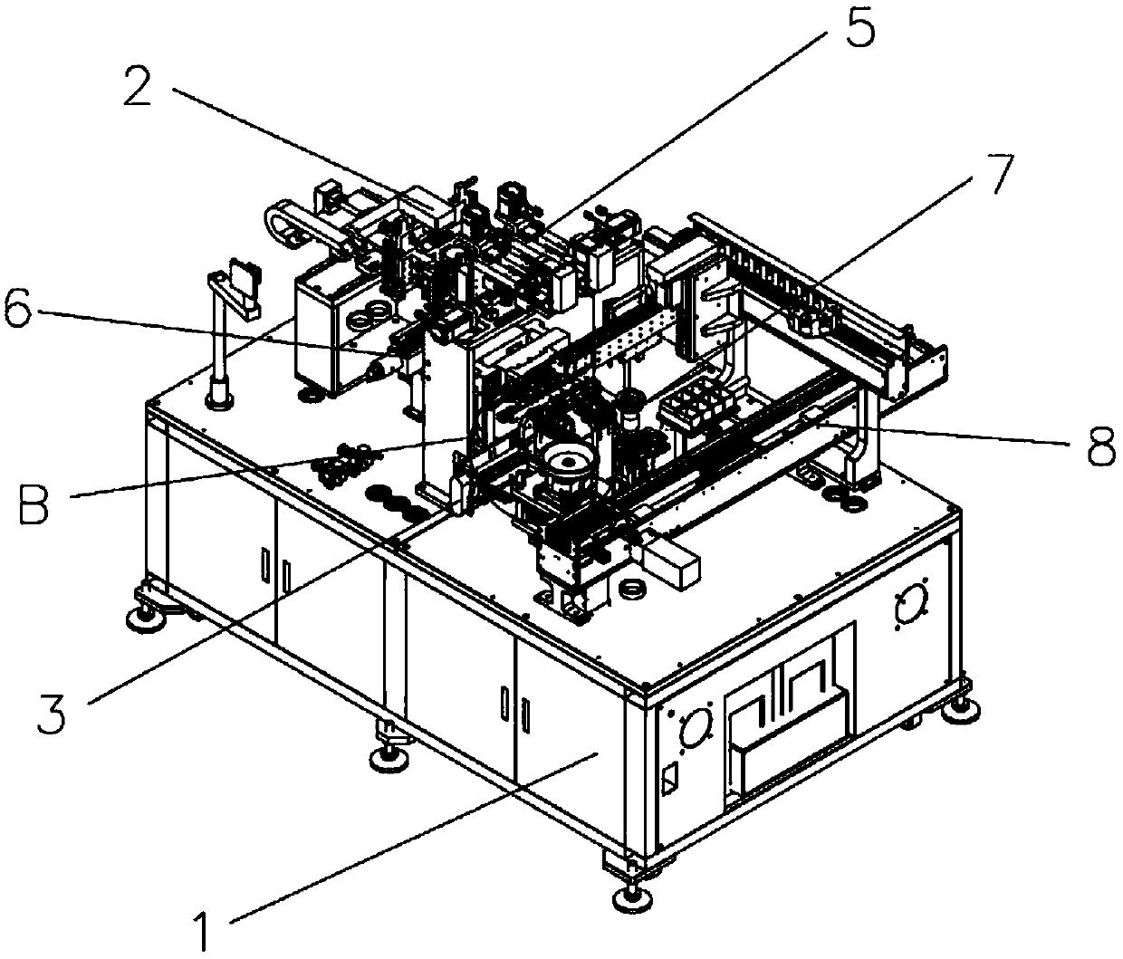 Automatic winding machine and assembling and packaging machine for surface-mounted inductors