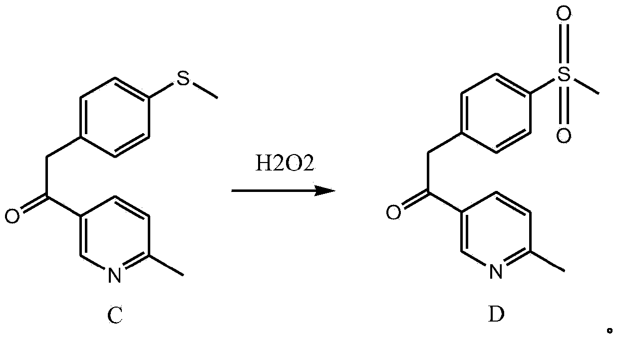 Novel method for preparing etoricoxib intermediate 1-(6-methylpyridyl-3-yl)-2-[4-(mesyl)-phenyl]-ethyl-one