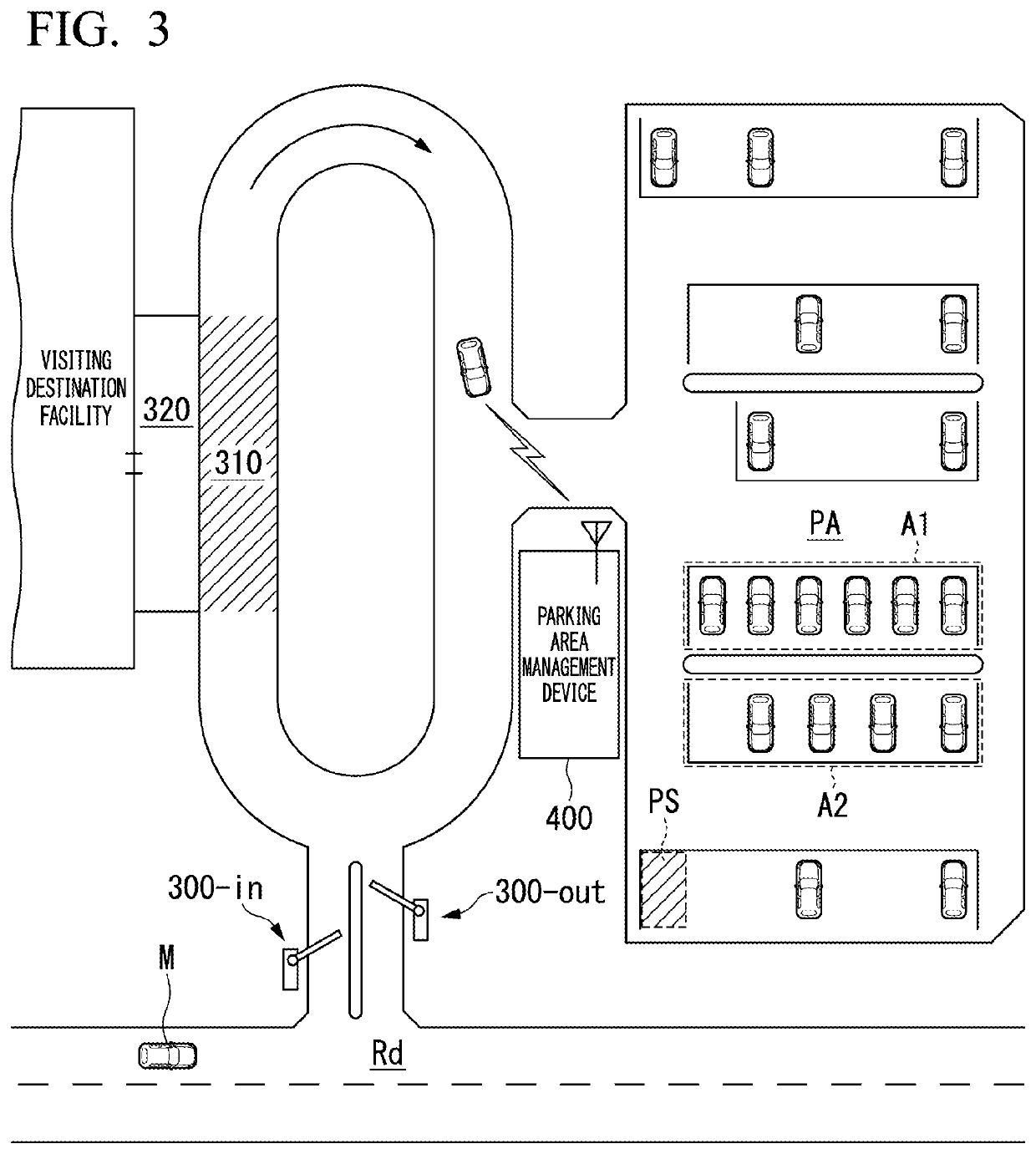 Parking area management device, parking area management method, and recording medium