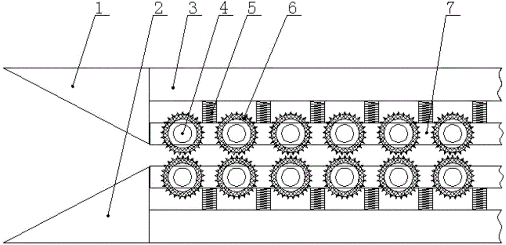 Palm piece compressing device