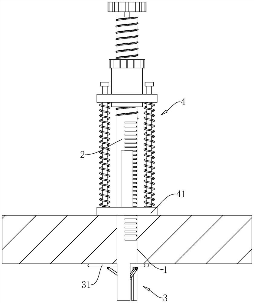 High-rise building floor thickness measuring device and measuring method