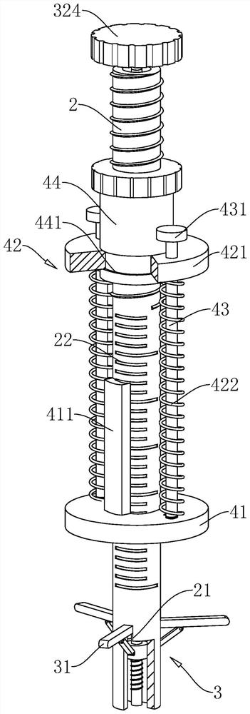 High-rise building floor thickness measuring device and measuring method