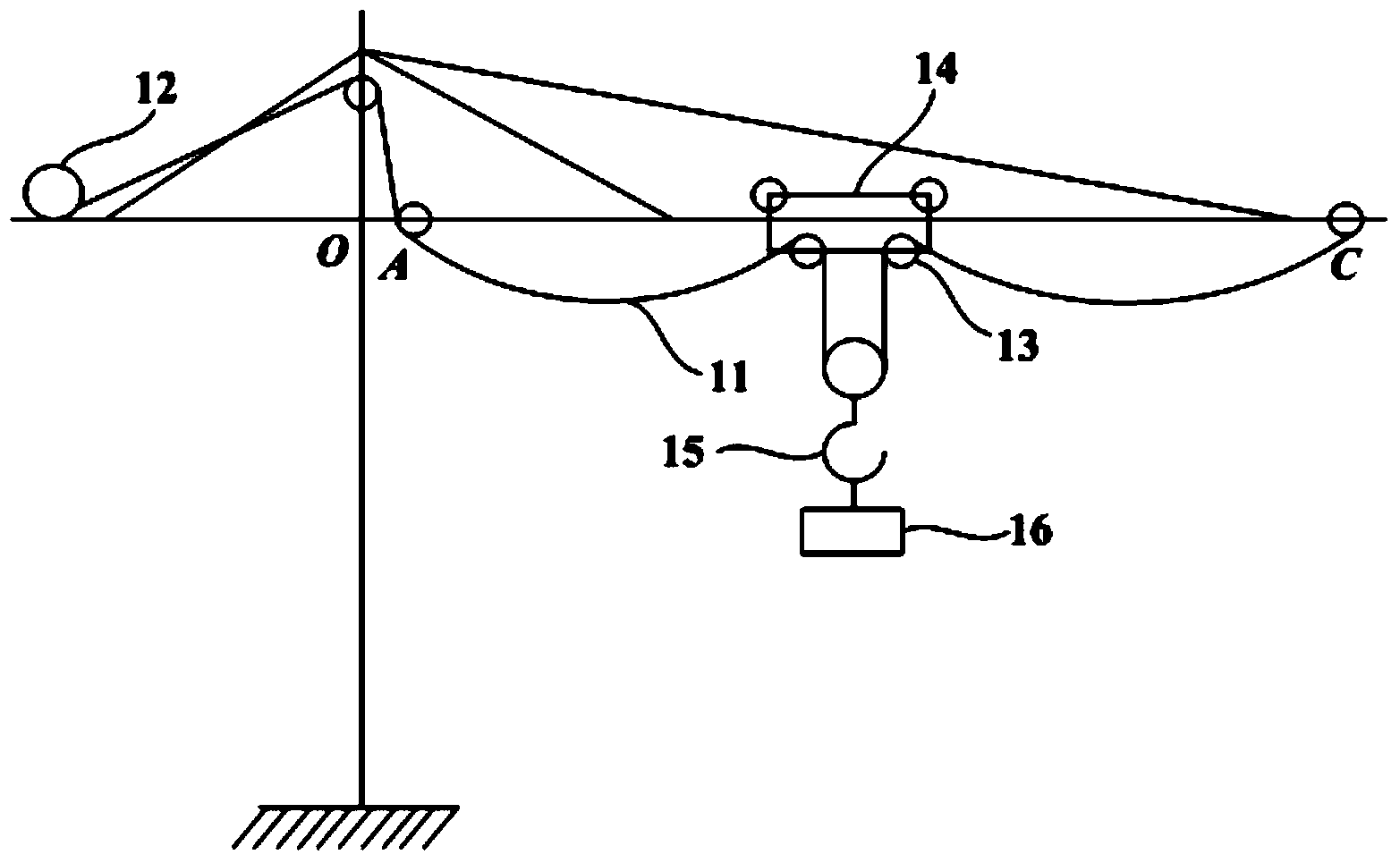Height control method of tower crane lifting suspension hook, apparatus and system thereof, and tower crane