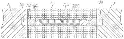 A covering device for movable gaps