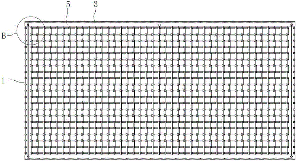 Folding netlike mandrel for cast-in-place hollow floor