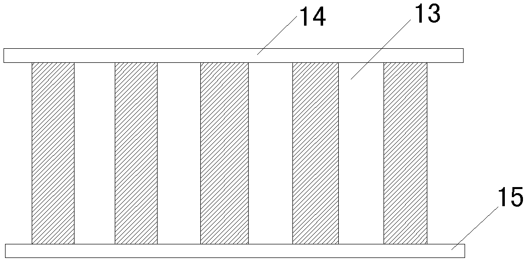 Hot pressing exhaust device in artificial board manufacture process and hot pressing exhaust method