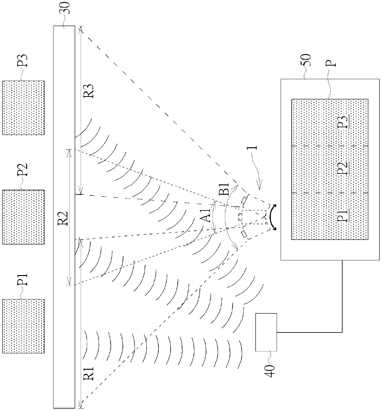 Dot projector structure and method for extracting image using dot projector structure