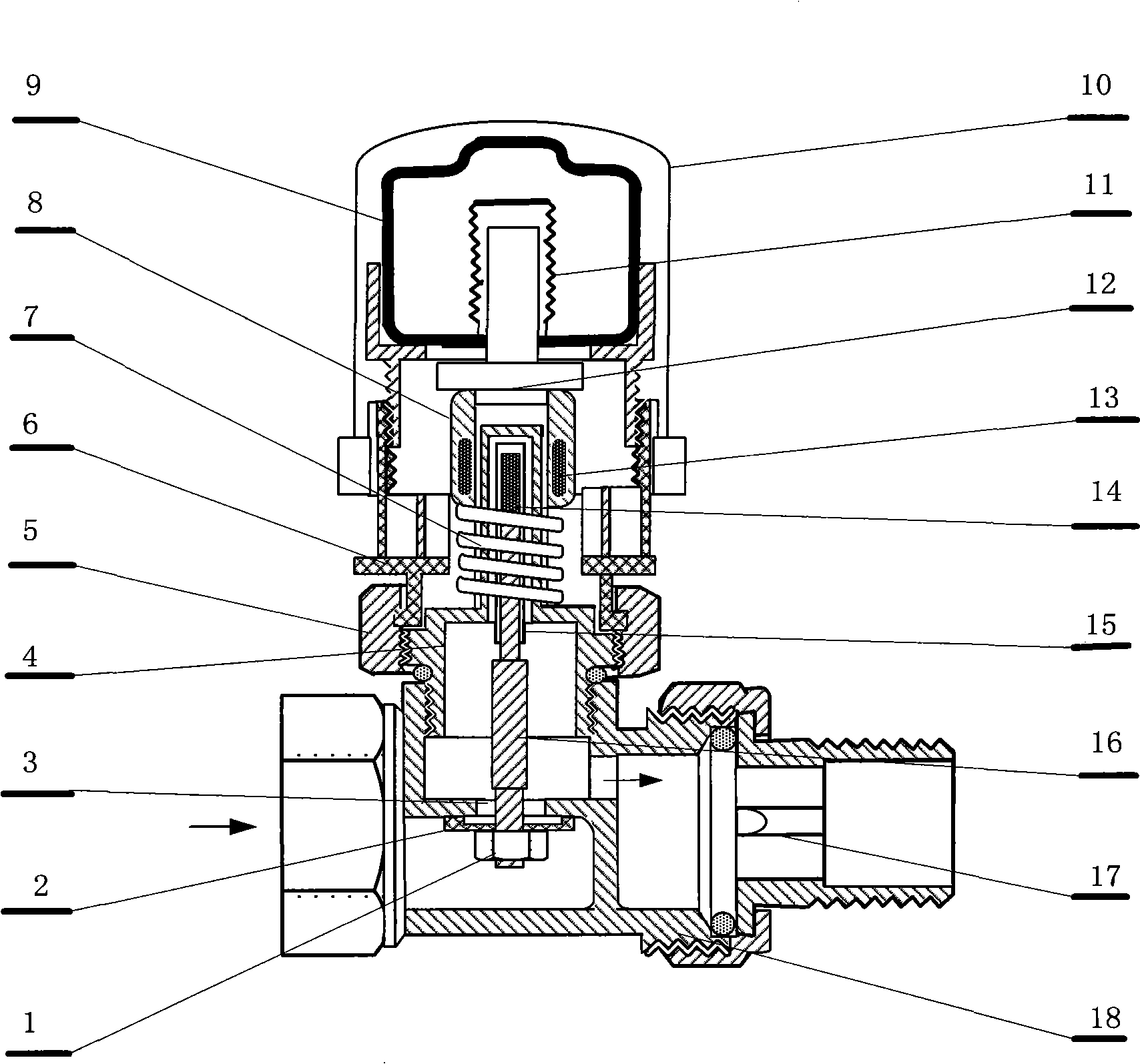 Self-powered type fire valve