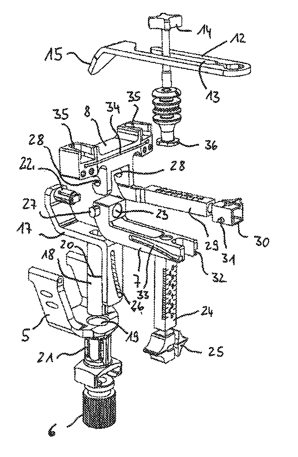 Device for defining a cutting plane for a bone resection