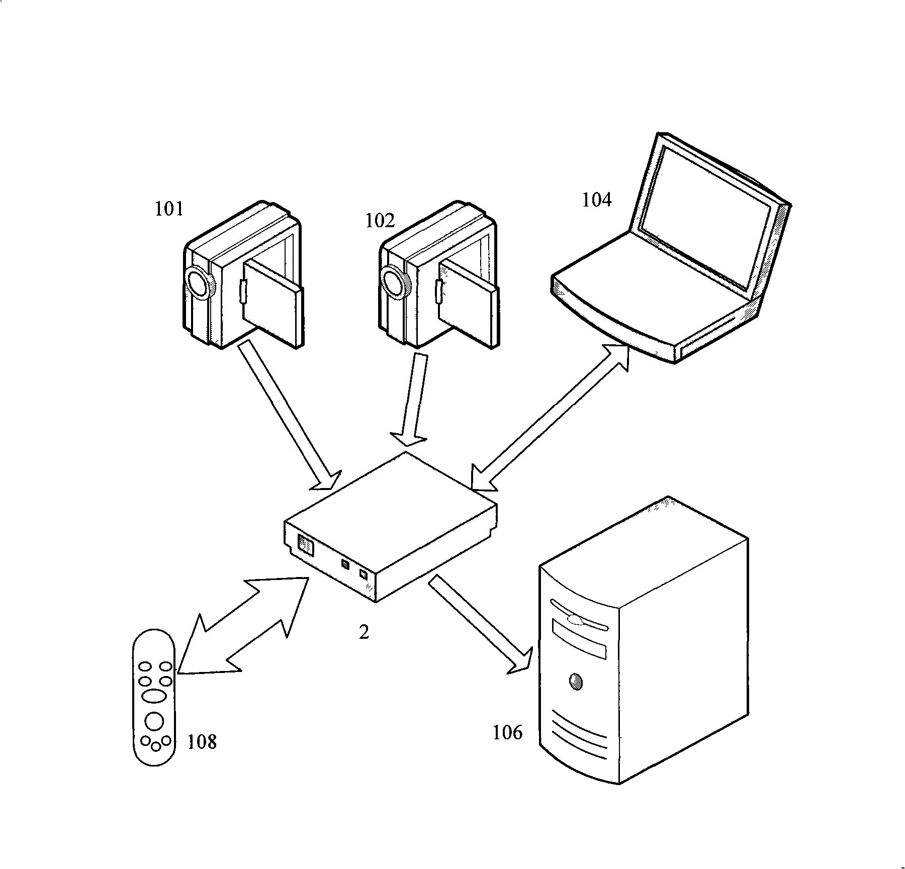 Recording system and method used for teaching and meeting place