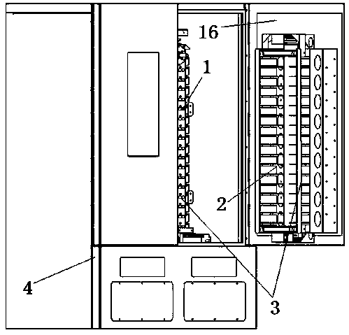 Two-stage boxed article storage and conveying method and device