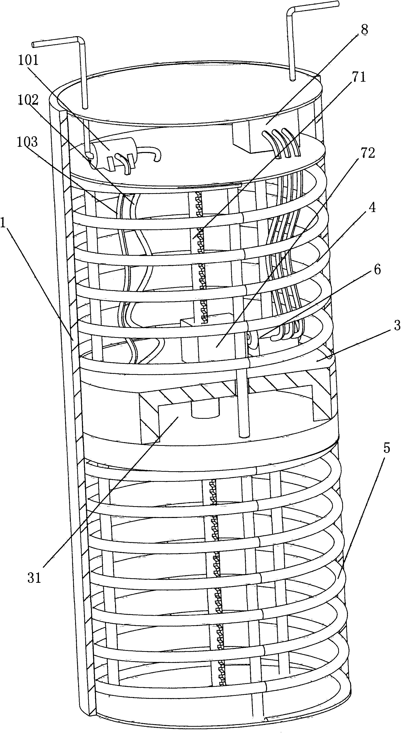 Power generating unit for generating power by using ocean wave