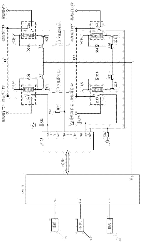 Automatic detection method and device for connection wire of electrical experimental facility
